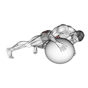 Torsion buste sur ballon