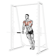 Pompe inclinée prise serrée Smith machine