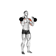 Développé épaules kettlebell