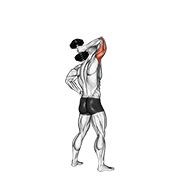 Extension triceps haltère debout à un bras
