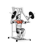 Développé pectoraux machine incliné