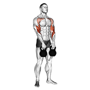 Épaulé suspendu kettlebell