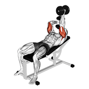Extension triceps inclinée alternée