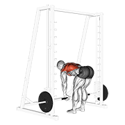 Rowing Smith machine