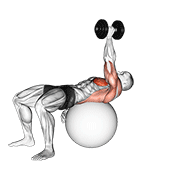 Pull-over un bras sur ballon
