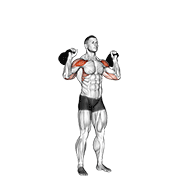 Développé kettlebell