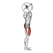 Squat barre de profil