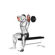 Extension triceps assis barre EZ