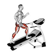 Marche inclinée sur tapis