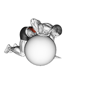 Étirement dorsal sur ballon
