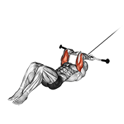 Extension triceps couché poulie