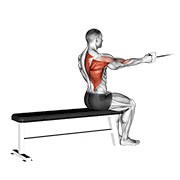 Rowing assis un bras