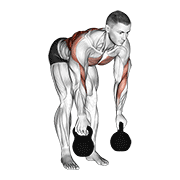 Rowing kettlebell