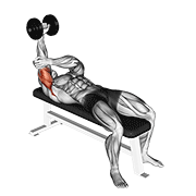 Extension triceps haltère couché à un bras
