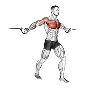 Écarté poulie milieu