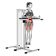 Relevé de jambe en torsion