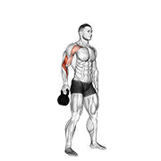 Épaulé kettlebell bottoms up
