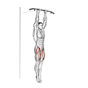 Relevé de jambes suspendu