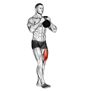 Pistol Squat Kettlebell