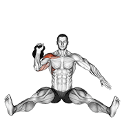 Développé assis kettlebell