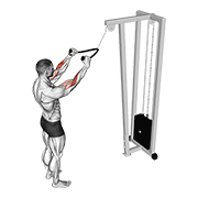 Tirage vertical debout