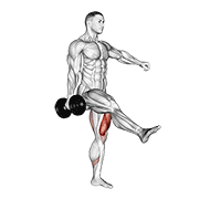 Squat une jambe haltère