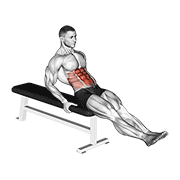 Relevé de jambes assis