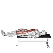 Relevé de jambes sur banc