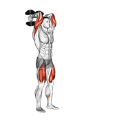 Fente avec extension triceps