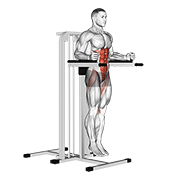 Relevé de jambes barres parallèles