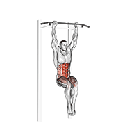 Relevé de jambes suspendu